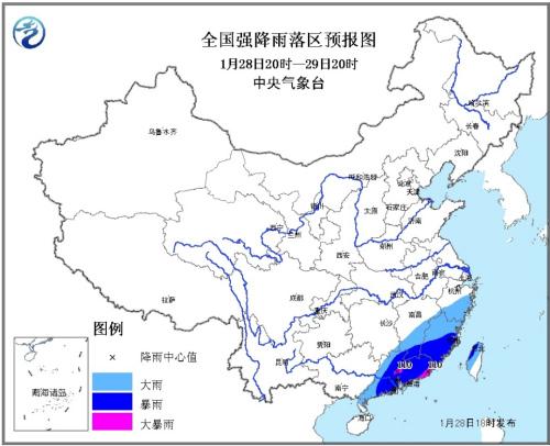 江南華南局地有大到暴雨 西北華北等地將有雨雪